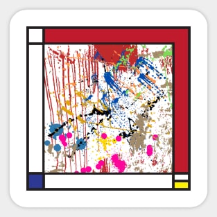 Abstract Art Painting Sticker